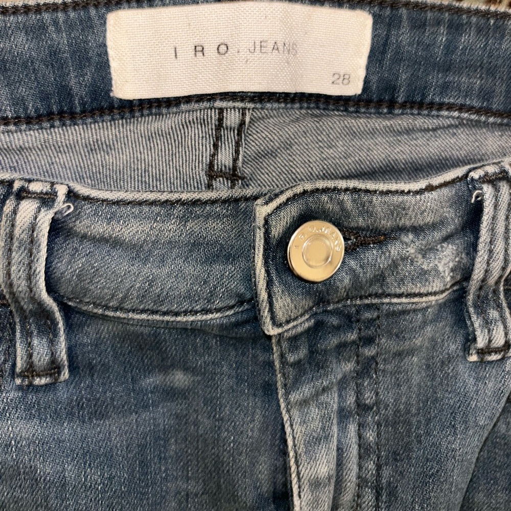 IRO Kim Faded‎ Blue Mid Rise Jeans Size 28 - Picture 4 of 9